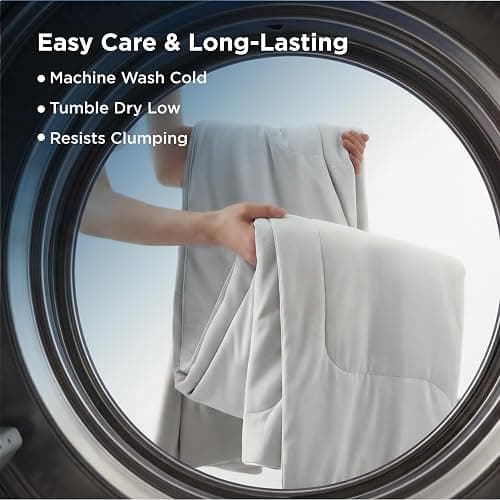 Bedsure Cooling Blankets for Hot Sleepers - Cooling Comforter, Lightweight Cold Summer Blanket for Night Sweats, Ice Breathable Comforter for Couch, Grey, 50x60 Inches thumbnail 8