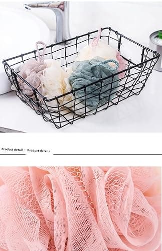 Luffa Loofah Sponge Shower Loofahs Shower Bath Sponges Exfoliating Mesh Pouf Mesh Balls 4 Pack for Body Wash 4.72in thumbnail 7