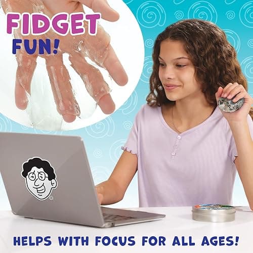 Crazy Aaron's Thinking Putty - Liquid Glass - See-Through Putty for Kids and Adults in a 4" Tin - Creative and Endless Fun, Stress Relief Therapy Toys, Never Dries Out - Made in USA thumbnail 5