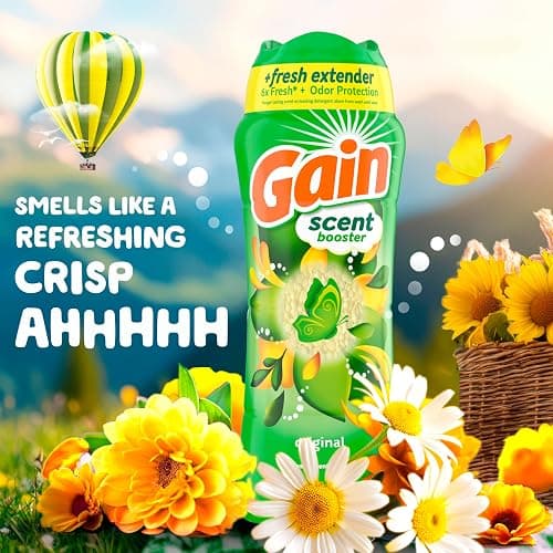 Gain In-Wash Laundry Scent Booster Beads Long-Lasting Fresh Scent Beads All Day Freshness and Odor Protection, Original Scent, 24 oz (Packaging May Vary) thumbnail 3