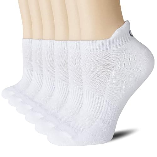 CS CELERSPORT 6 Pairs Ankle Athletic Running Socks Low Cut Sports Tab Socks for Men and Women - Image 1