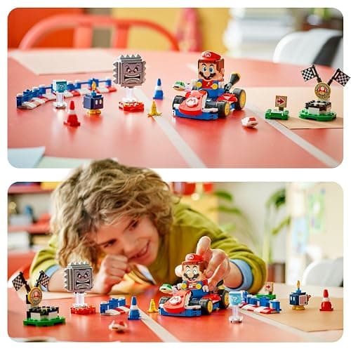 LEGO Mario Kart – Interactive Mario & Standard Kart - Toy Race Course with a Car, 3 Figures, a Podium & Barriers - Gamer Gift for 7+ Year Old Boys & Girls - 72043 thumbnail 11