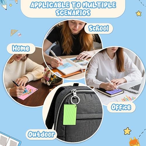 600 Pcs Index Cards 3x5, Colored Index Cards With Ring, 6 Colors Flash Cards with Rings, Flashcards for Studying, Heavy Bright Note Cards 3 x 5, Colored Notecards 3x5 Lined for Office, Home, School thumbnail 7