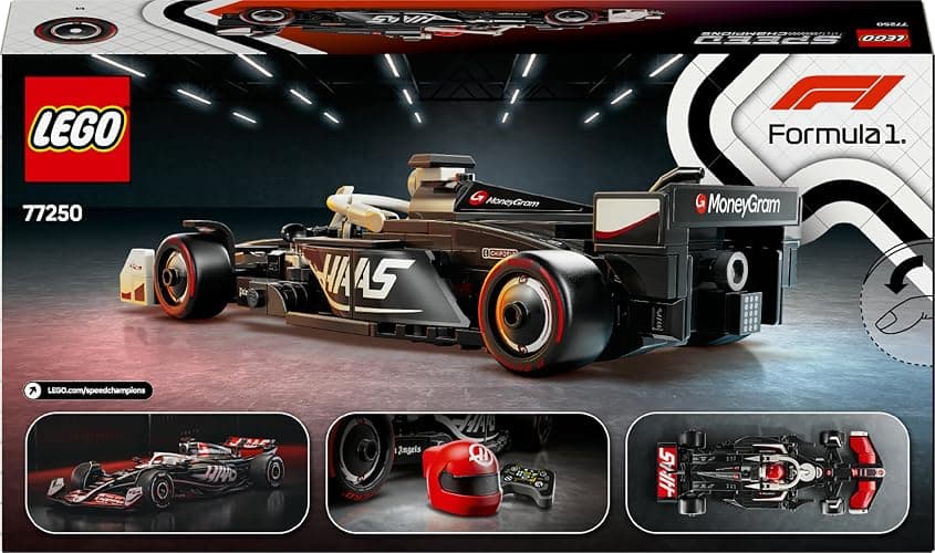 LEGO Speed Champions Voiture F1 MoneyGram Haas Team VF-24 - Jeu de construction avec véhicule de course - Minifigurine collector de pilote de Formule 1 - Maquette pour garçon et fille dès 10 ans 77250 thumbnail 12