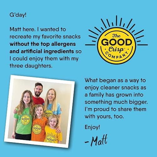 The Good Crisp Company Variety Pack Gluten-Free Potato Chips, 5.6 Oz Cans (Pack of 8), Non-GMO, Allergen Friendly, Potato Chip Snack Pack thumbnail 5