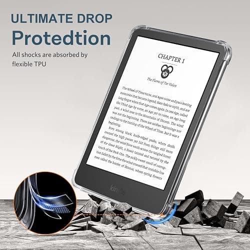 CoBak Magnetic Clear Case for 6 Inch Kindle 2024 and 2022 (11 Gen) | Compatible with PopSockets/UGREEN/Anker Magnetic Grip and Stand | Lightweight thumbnail 3