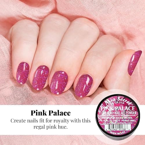 6PC Mia Secret Colored Acrylic Nail Art Powder Collection - I LOVE PINK, 6PC thumbnail 4