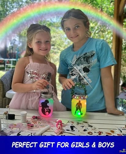 Make Your Own Sports Night Light Lantern Jar Arts & Crafts For Boys And Girls, Football, Soccer, Basketball, Tennis & Baseball Gifts For Kids, DIY Art Kit Age 4 5 6 7 8-12, Best Kids Birthday Present thumbnail 5