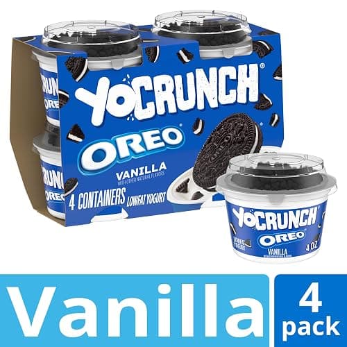 YoCrunch Low Fat Vanilla Yogurt with OREO(R) Cookie Pieces, 4 oz, 4 Pack thumbnail 5