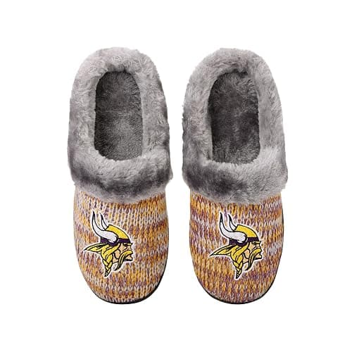 FOCO Womens NFL Team Logo Peak Slide Slippers thumbnail 2