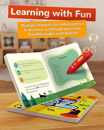 KOKODI Talking Pen Books Sets, Interactive Audio Sound Books Kids Learning Electronic Toys for Boys Girls, Autism Sensory Games, Early Educational Gifts Birthday Gifts for Toddlers Kids Age 2 3 4 5 thumbnail 4