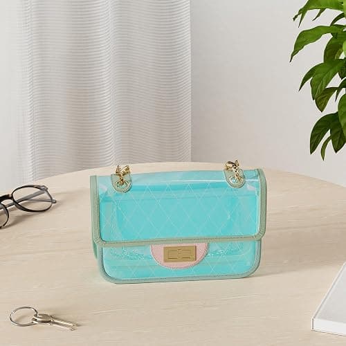OCT17 Women Mini Transparent Plastic Crossbody Durable Summer Shoulder Bag Purse thumbnail 2