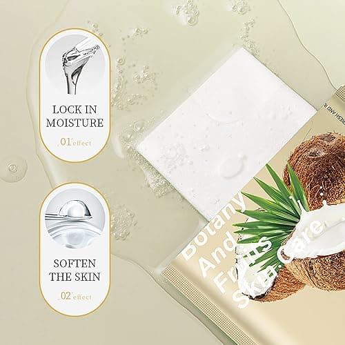 Meleell Collagen Sheet Face Masks Skincare Bulk Pack,Hydrating Spa Face Mask For Sensitive Skin,Anti Aging Facial Masks Sets For Women/Teen Girls(40 Combo Pack) thumbnail 3