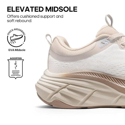 NORTIV 8 Women's Walking Shoes Cushion Comfortable ActiveBreeze Running Tennis Shoes Non-Slip Workout Gym Sports Athletic Breathable Fashion Sneakers thumbnail 3