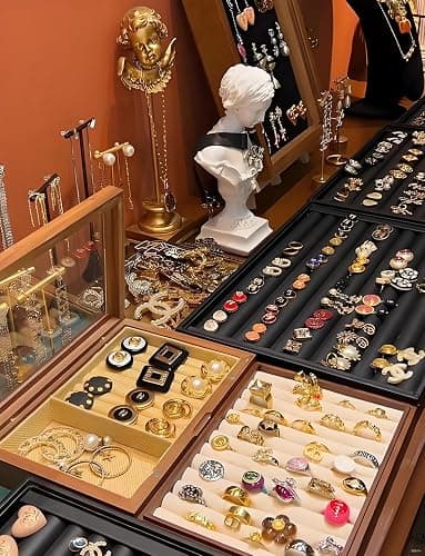 Mystery Jewelry Jar Set, 30+piece Mixed Surprise Jewelry Box for Women, Gift Set including necklace, earrings, ring, and bracelet – a unique birthday gift for her. thumbnail 9