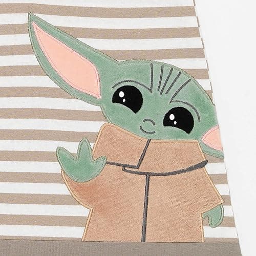 Lambs & Ivy Star Wars Mandalorian Baby Yoda Wearable Blanket/Lovey Gift Set 2pc thumbnail 6