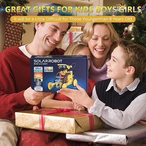 OMWay STEM 12-in-1 Solar Robot Toys, Science Kits for Kids Age 8, Building Experiment Engineering Robotics for 9 10 11 12 13 14 Year Old Boys Girls Teens thumbnail 2