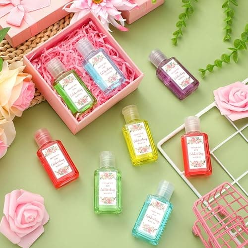 Gejoy 48 Pack Mini Hand Sanitizer Bulk Wedding Party Favors for Guests Hand Sanitizer Travel Size Thank You Hand Soap Gifts for Wedding Personalized Bridal Baby Shower Party Supplies thumbnail 4