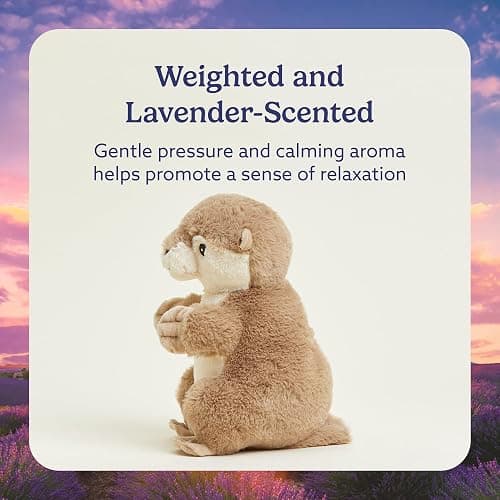 warmies Junior Microwavable & Weighted Stuffed Animals, Otter - Heated Stuffed Animal Plushie for Warmth & Comfort - Cute Soft Plush Toys for Adults & Children (Boys, Girls, Babies & Toddlers) thumbnail 3
