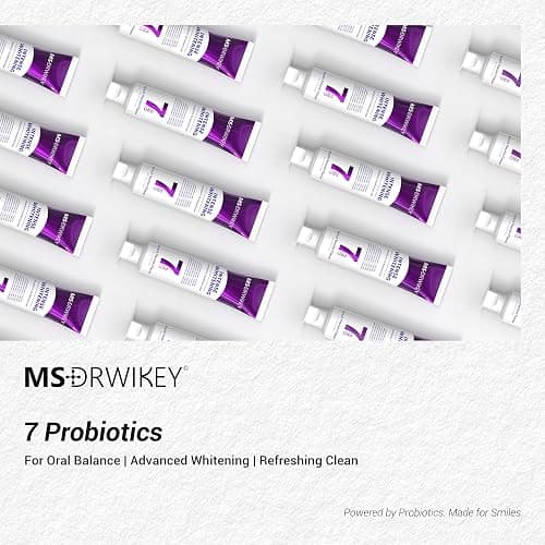 MSDRWIKEY Popping 7Pro Deep Whitening Toothpaste with 7 Probiotics - Advanced Formula for Stain Removal and Gum Health - Fluoride-Free, Enamel-Safe, Fresh Mint Flavor, 4.23 oz (3) thumbnail 8