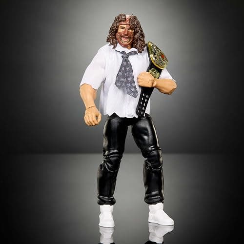 Mattel WWE Elite Collection Action Figure & Accessories, Premium Live Event Mankind Set, SummerSlam Series with Jesse “The Body” Ventura Build-A-Figure Parts​​​​​ thumbnail 4