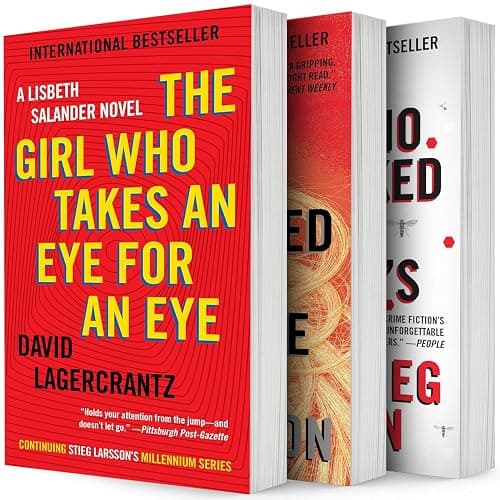 A Lisbeth Salander Novel. 3 Books Collection Set. The Girl Who Takes an Eye for an Eye, The Girl Who Kicked the Hornet's Nest, The Girl Who Played with Fire by David Lagercrantz - Image 1