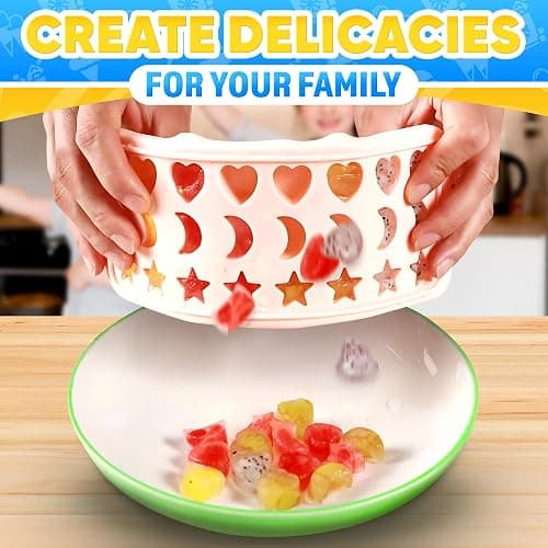Fun Ice Cube Trays – Cute Silicone Star, Moon & Heart Shapes, 24 Cavities – Flexible, Food Safe, Temperature-Resistant Ice Cube Tray with Lid | Designed for Home Creations & Party Drinks & Desserts thumbnail 8