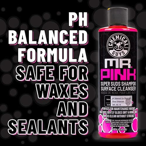 Chemical Guys Mr. Pink Car Wash Soap - 64 oz Super Suds Foaming Car Wash Soap for Cannon, Blaster, or Bucket Washing - pH Balanced, Safe on Wax, Sealant, Ceramic, and Clear Coat Finishes thumbnail 9