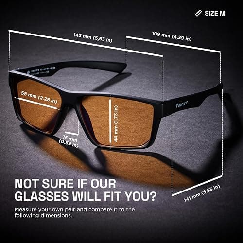 Horus X • Blue Light Glasses Men Women | Blue Light Blocking Glasses for Screen Anti-Fatigue & Eye Migraine | Gaming and Urban Glasses V3 thumbnail 3