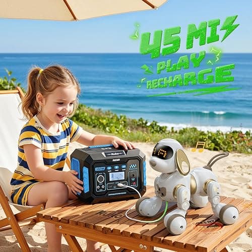 Ruko 18011 Smart Robot Dog, Interactive Puppy with 30 LED Expressions, 20 Actions & 50 Programmable Commands, Voice & Touch Control, Toy for Kids Age 3+ thumbnail 8