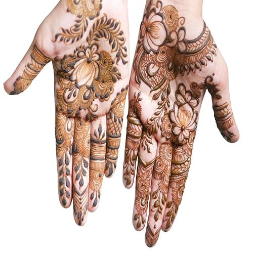 Naturic 4x Henna Tattoo, Temporäre Tattoo + 11x Henna Tattoo Schablone, Temporäre Mehndi Tattoos, Natürliche Kegel, Tattoo sticker, Temporäre Tätowierung - Rotbraun thumbnail 5