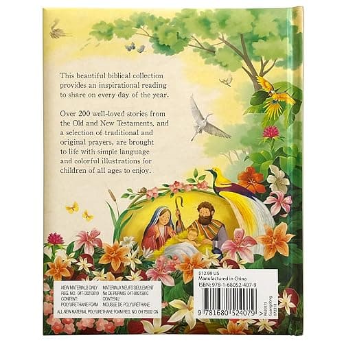 365 Bible Stories and Prayers Padded Treasury - Gift for Easter, Christmas, Communions, Baptism, Birthdays (Little Sunbeams) thumbnail 10