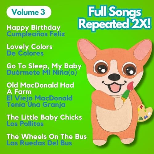 Coco Learns Spanish Vol. 3 — Interactive Sound Board Book for Toddlers 1-3, Bilingual English & Spanish Songs & Music, Talking Musical Book, Musical Toy Gift for Babies & Kids thumbnail 4
