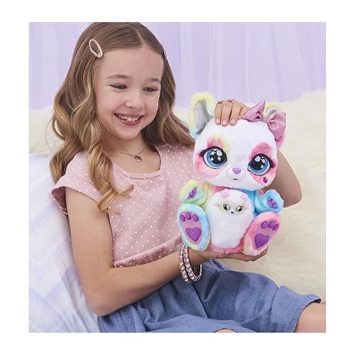 Peek-A-Roo, Interactive Rainbow Plush Toy and Baby with Bonus Bows, Over 150 Sounds & Actions, Kids Toys for Girls Ages 5 and up thumbnail 2