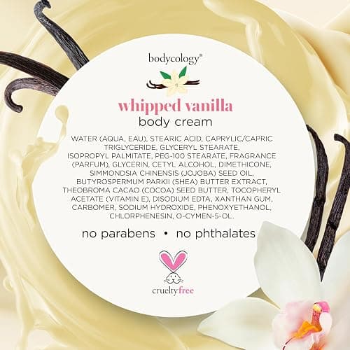 Bodycology Shea Butter Body Cream, Whipped Vanilla, 8 oz thumbnail 7