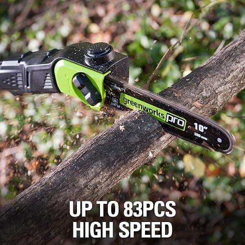 Greenworks 80V 10" Cordless Polesaw (Great For Pruning and Trimming Branches / 75+ Compatible Tools), Tool Only thumbnail 9