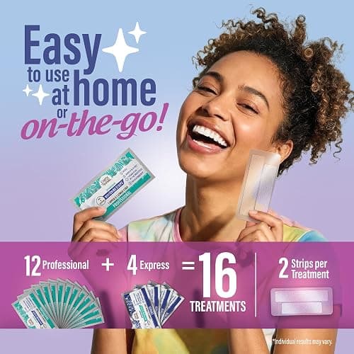 GuruNanda Teeth Whitening Strips Kit - 16-Day Treatment with Non-Slip, Dry Strip Technology - Whitening Designed with Care for a Brighter Smile thumbnail 3