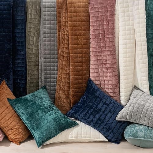 RECYCO Luxury Velvet Quilt Set Twin/Twin XL Size, Lightweight Velvet Comforter Set, Oversized Bedspread Coverlet Quilted Bedding Set, with 1 Matching Pillow Sham, for All Season, Cream White thumbnail 6