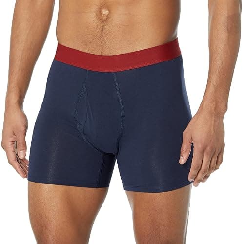 Amazon Essentials Men's Cotton Jersey Boxer Briefs (Available in Big & Tall), 5-Pack thumbnail 2