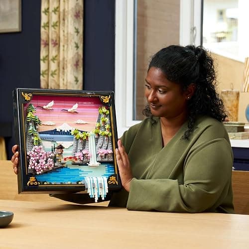 Lego 31218 Lego Art Japanese Scenery Toy Birthday Present Block Men Women Painting Art Interior Stylish thumbnail 9