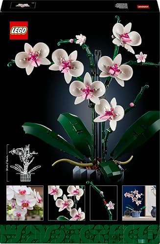 LEGO Botanicals Orchidee - Künstliche Pflanzen Set mit weißen und rosa Blumen - Modellbausatz für Erwachsene - Home und Zimmer-Deko - Botanik Kollektion - Geschenke für Frauen und Männer 10311 thumbnail 11