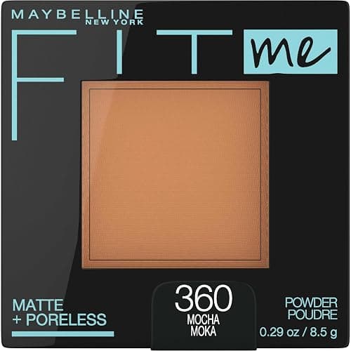Maybelline Fit Me Matte + Poreless Pressed Face Powder Makeup & Setting Powder, Mocha, 1 Count - Image 1