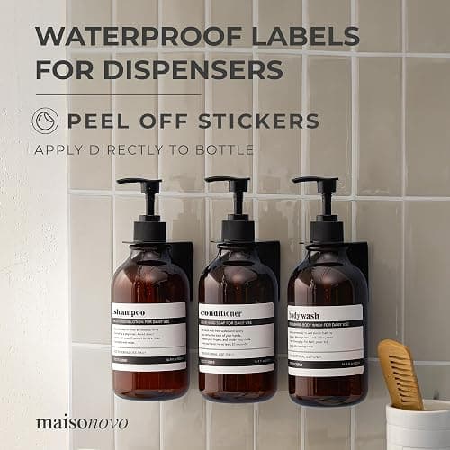 MaisoNovo Waterproof Labels for Bottles Vintage Design - 6pc Mix Pack thumbnail 4