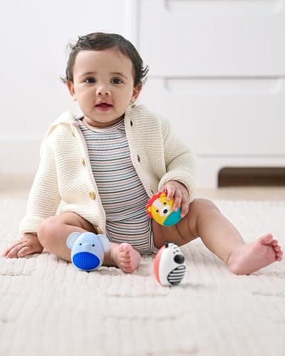 Skip Hop Baby Toy Maracas Jungle Beats Egg Shaker Musical Toy 3-Piece Set thumbnail 5