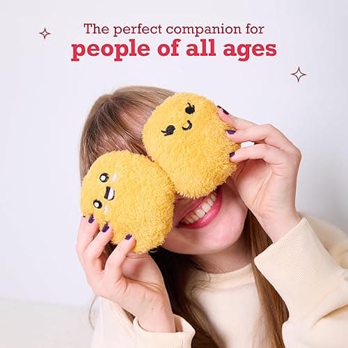 Emotional Support Chicken Nuggets by Relatable, Cuddly Stuffed Animals and Toys, Squishy Toys and Plushies, Great Gift Ideas for Loved Ones of All Ages, Includes 5 Plushies with Carrying Basket thumbnail 5