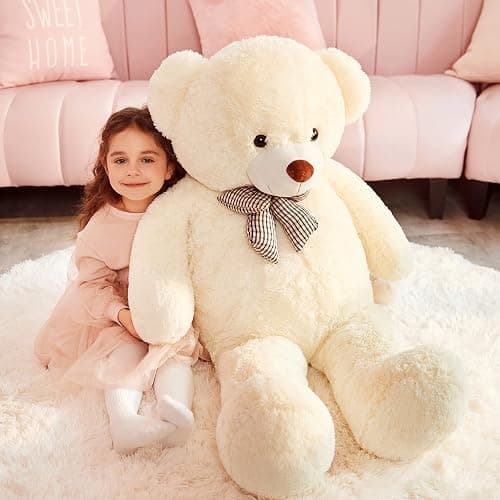 IKASA Giant Teddy Bear Soft Toys Stuffed Animals (120cm, white) thumbnail 7