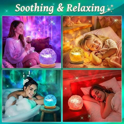 Christmas Gifts Teen Girls Kids Crystal Light Projector, 216 Modes Mood Lighting for Bedroom, Remote & USB Control Room Lights for Bedroom, Ambient Lighting Aesthetic Room Decor for Teen Girls Gifts thumbnail 4