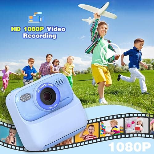 masterbee Kids Camera Instant Print Photo, Birthday Gifts for Girls and Boys, Kids Digital Camera Toys, 1080P HD Video, 3 4 5 6 7 8 9 10 11 12 Year Old Boy Gifts/Girl Gifts thumbnail 5