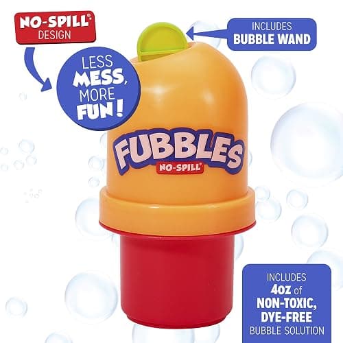 Little Kids Fubbles No-Spill Tumbler Includes 4oz Bubble Solution and bubble wand (tumbler colors may vary) Multicolor thumbnail 3