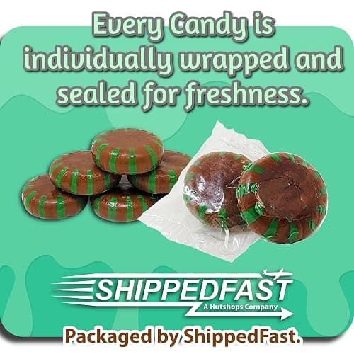 ShippedFast Chocolate Starlight Mint Candy, Hard Candies, 16oz (1 Pound Bag), Individually Wrapped thumbnail 3